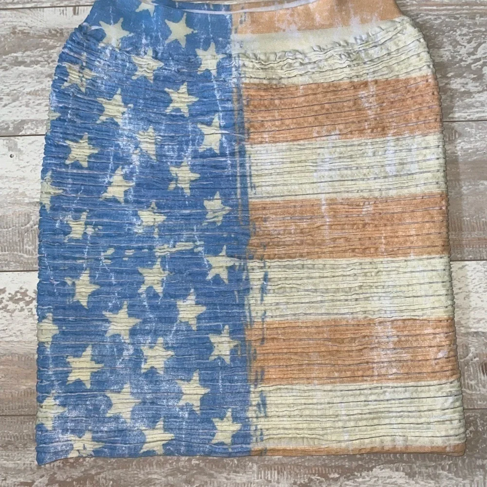 USA Flag Inspired Skirt Super Cute One Size in Very Good Preowned Condition